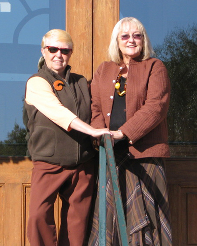 Pat Alvestad with BU President & Vice-Chancellor, Dr. Deborah Poff