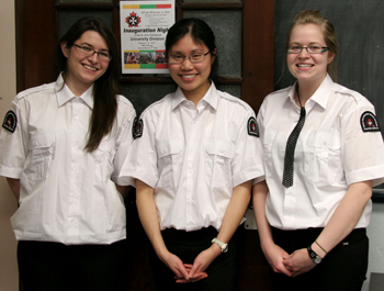 Pictured (L-R): Kaytey Martin, Janet Lee and Kyla Woodson, Advanced Medical First Responders. 