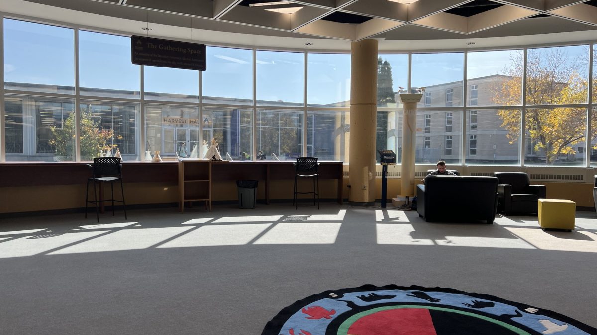 An open space is flooded with sunlight.