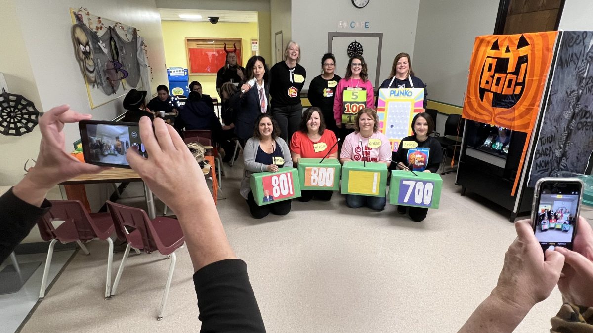 A group of people dressed up as contestants on the game show The Price Is Right