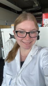 A woman in a lab coat