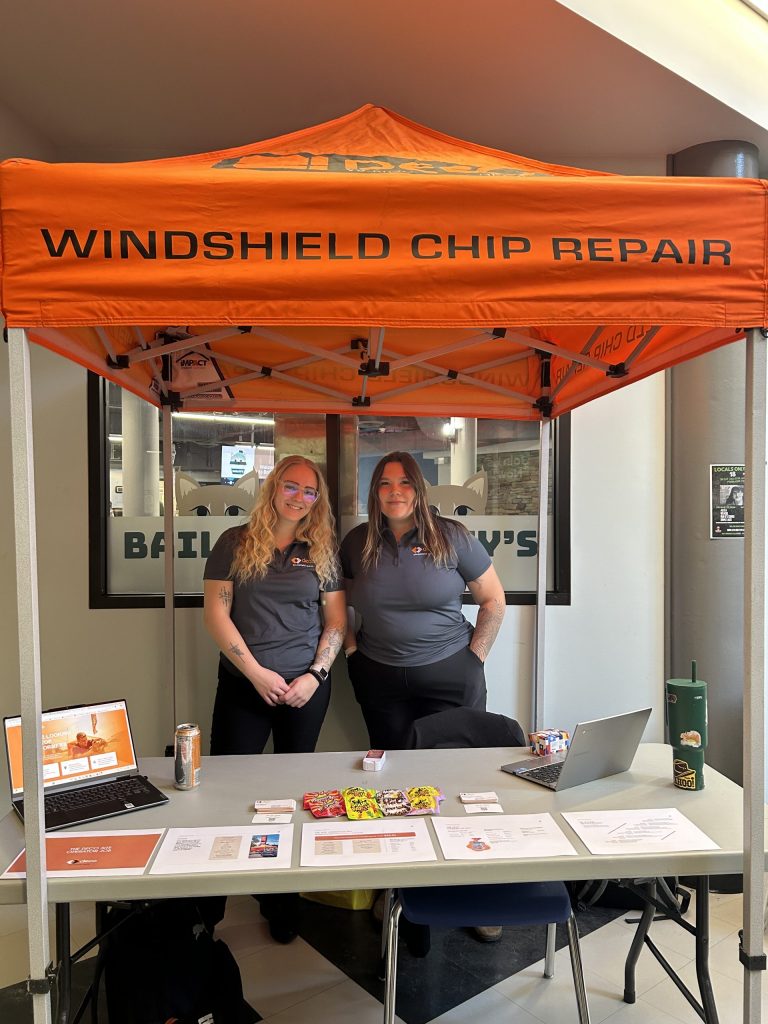Employers are ready to welcome students at a kiosk