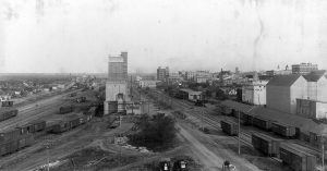 A historic view of downtown Brandon.