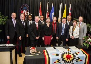 Post-secondary education leaders in Manitoba signed the Indigenous Education Blueprint, committing their institutions to enhancing Aboriginal education.